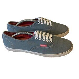 Vans Off The Wall Blue Pink Canvas Skate Shoes Sneakers M6 W7.5 TB4R Low Top‌‌‌